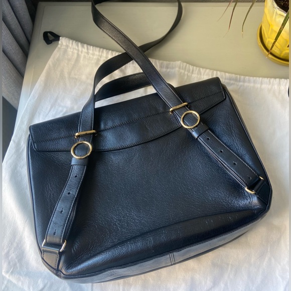 Cuyana Convertible Satchel 13-inch Black Pebbled Leather - Picture 11 of 16